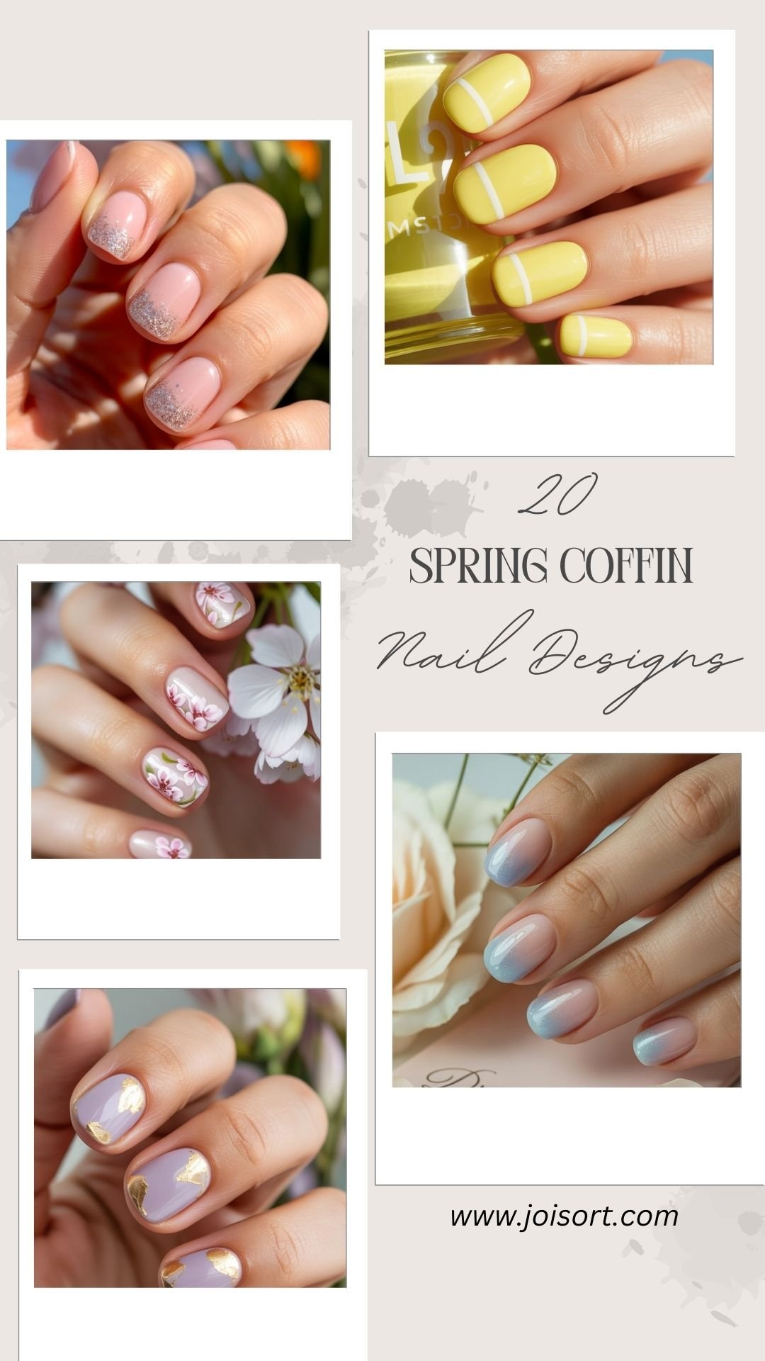 20 Spring Coffin Nail Designs