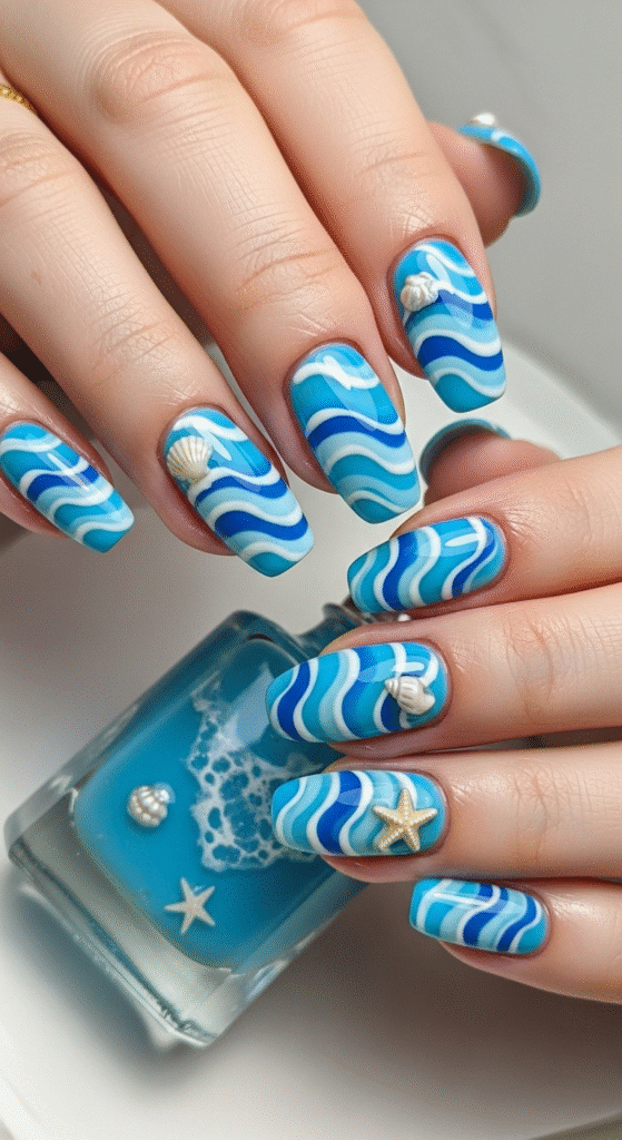 Beach Wave Nails