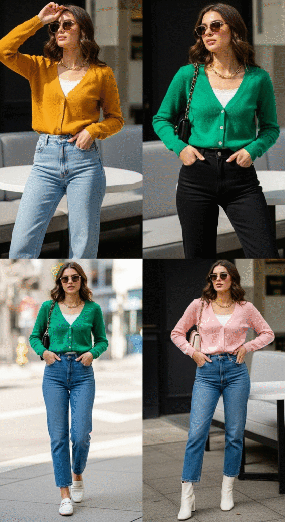 Cardigan Sweater with Jeans - Sweater Outfits for Fall