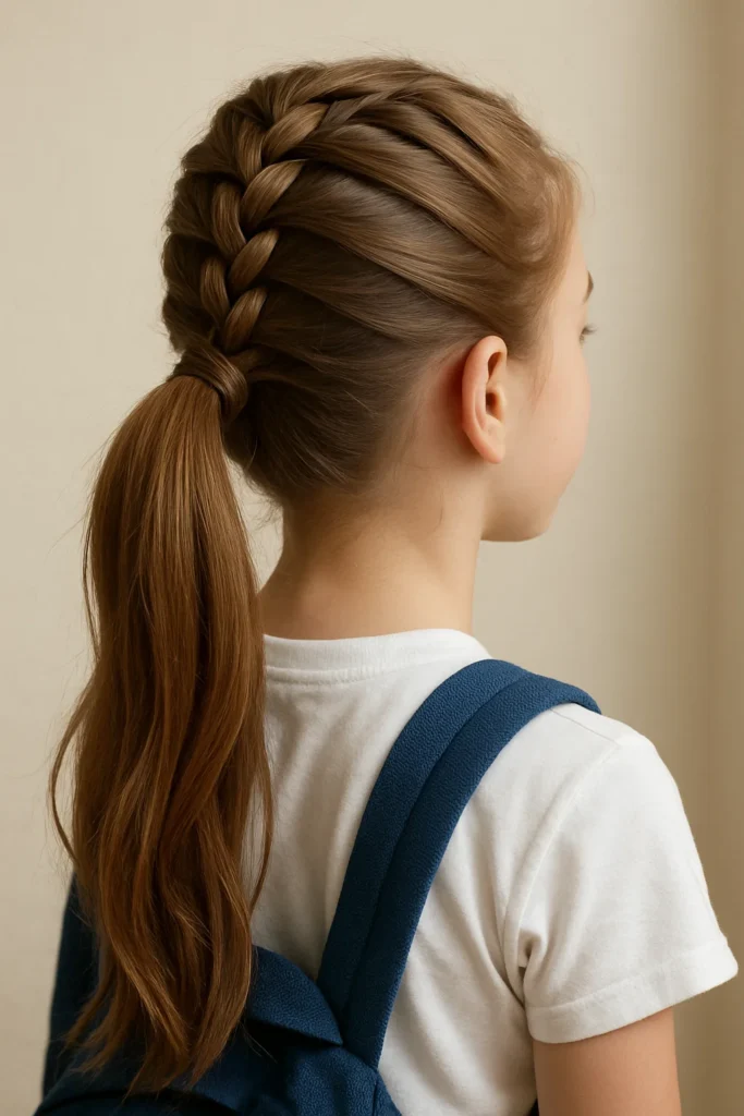French Braid Ponytail