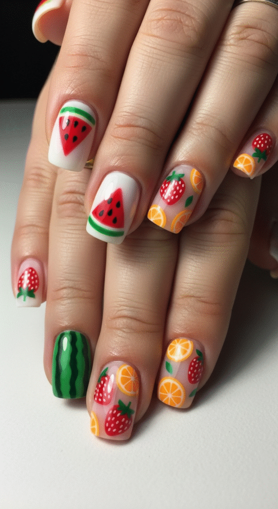 Fruit-Inspired Nail Art