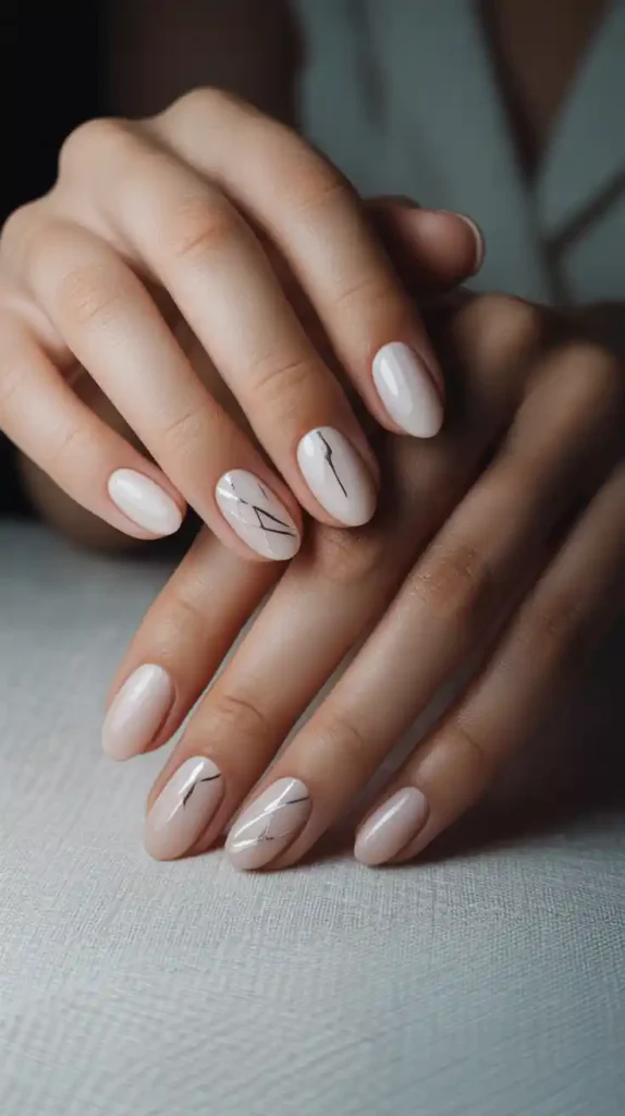 Minimal Nude Nails