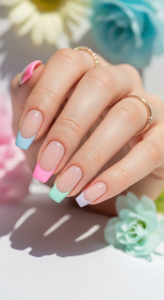 Pastel French Tips