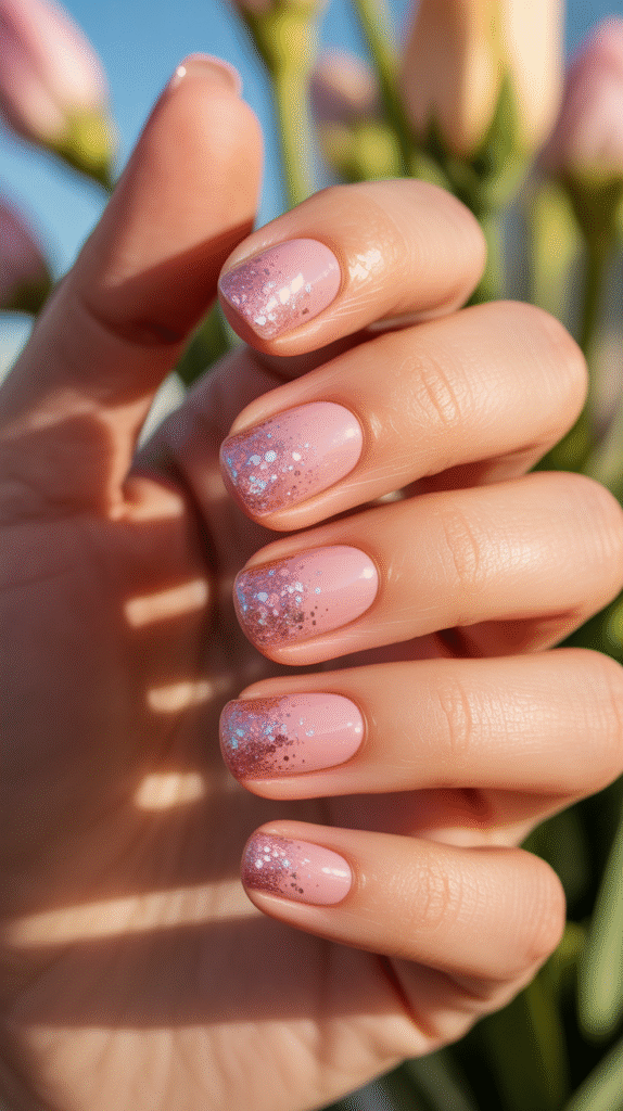 Pink Glitter Fade