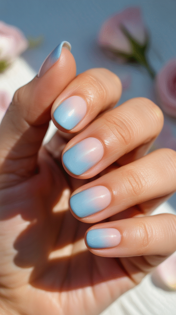 Ombre Pink and Blue
