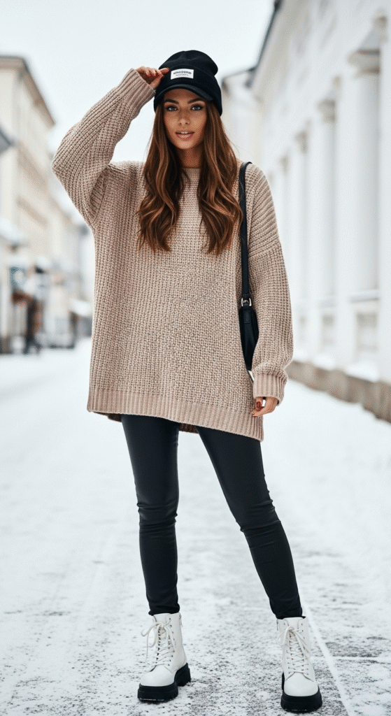 Oversized Sweater with Leggings
