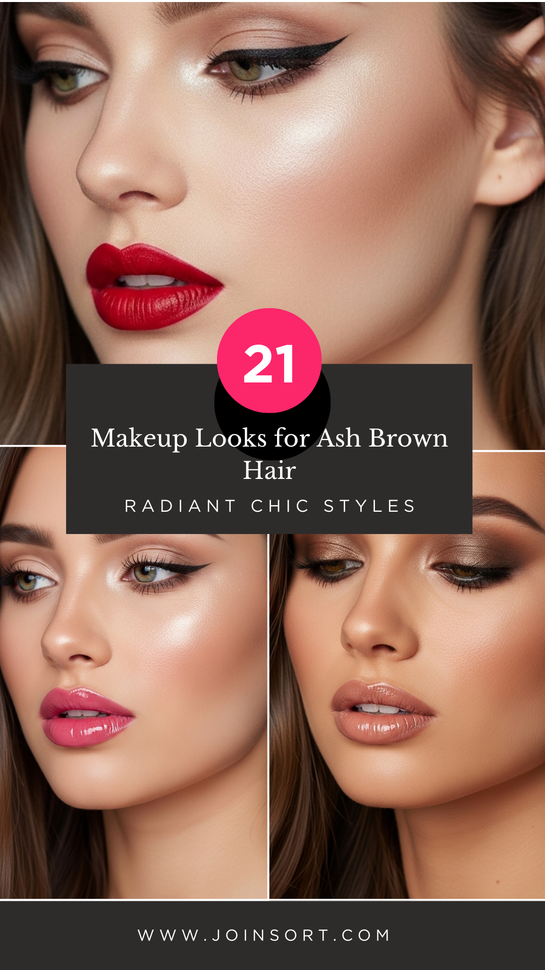 21 Makeup Looks for Ash Brown Hair: Radiant Chic Styles