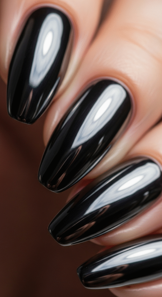 Black Chrome Nails