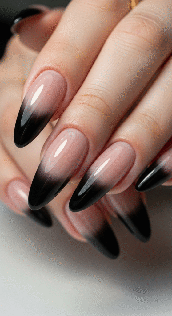 Black Ombre Nails