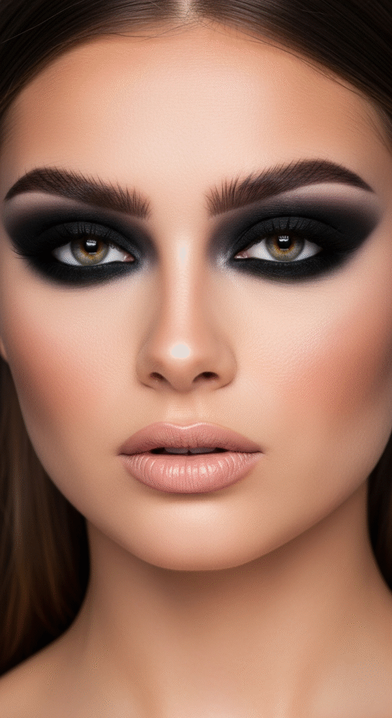 Bold Smoky Black Eyes