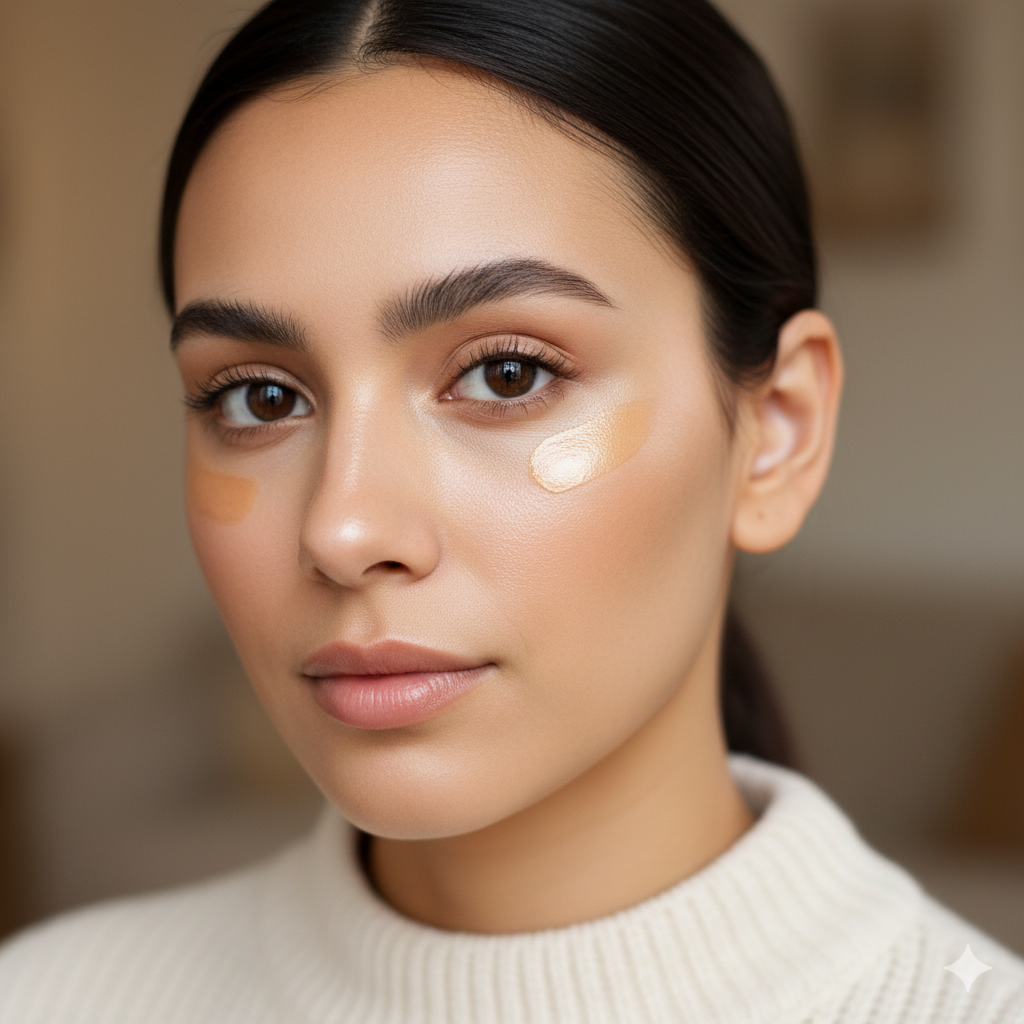 Brightening Concealer for Tired Eyes - Winter Makeup Looks for Dry Skin