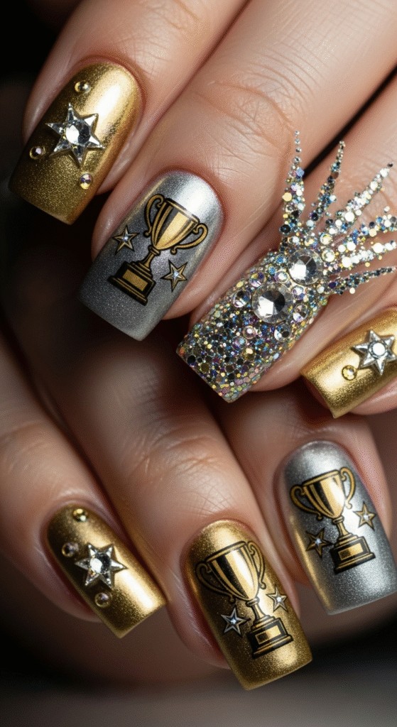 Championship Trophy Nails