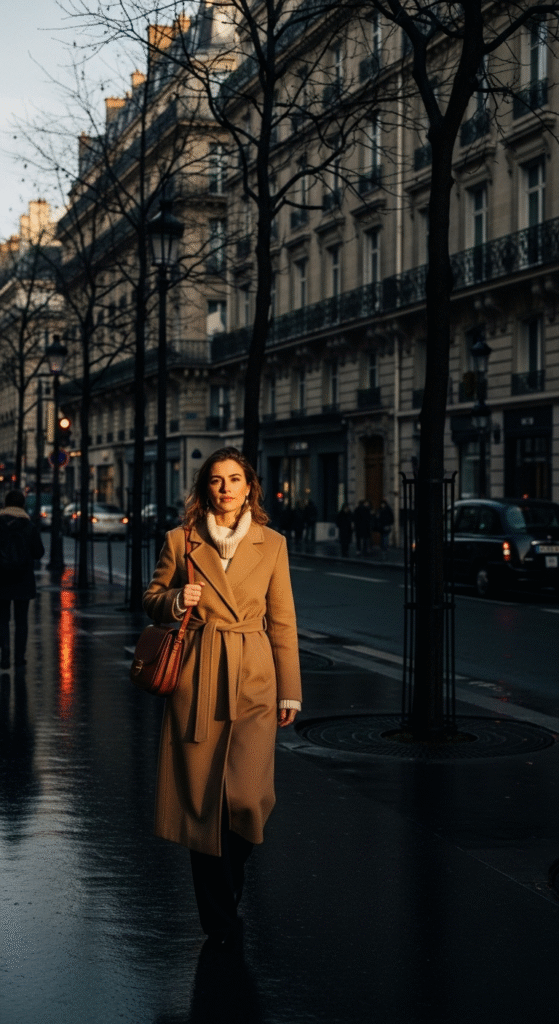 Chic Long Coats for City Walks - Winter Travel Outfits for Europe
