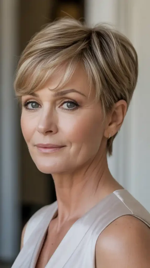 Classic Pixie Cut - Pixie Cuts for Women Over 40