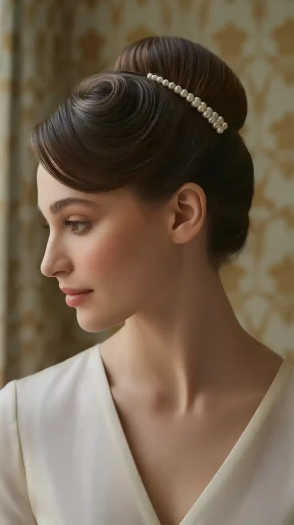 Classic Updo for Timeless Elegance -Hairstyles for Thin Hair
