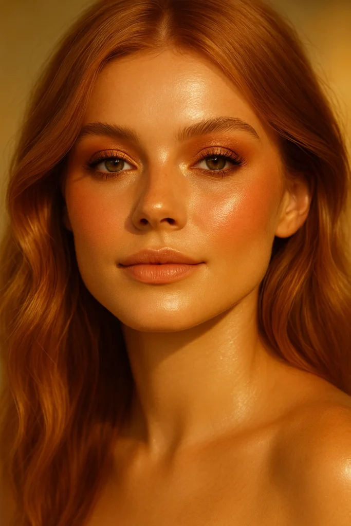 Coral and Bronze Blend