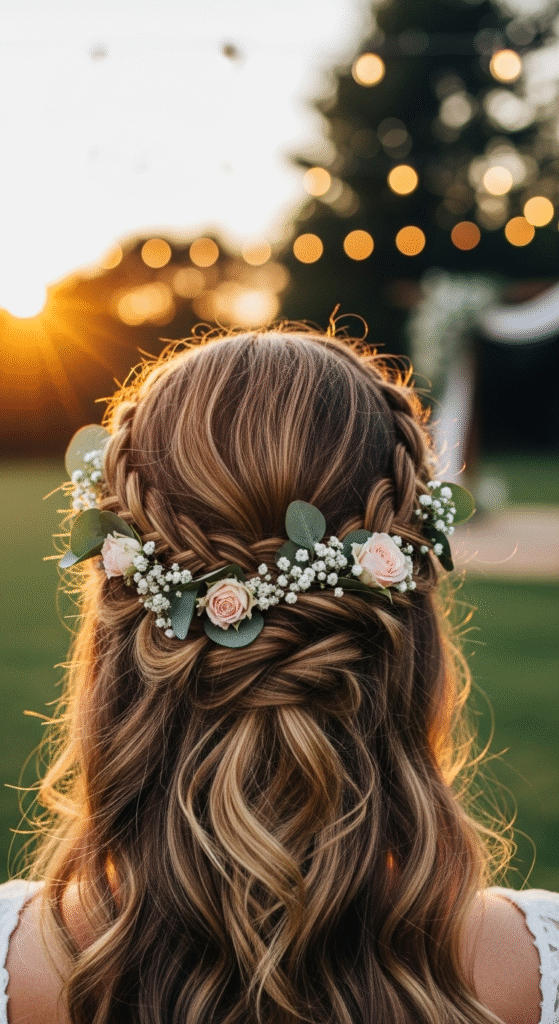 Crown Braid with Curls