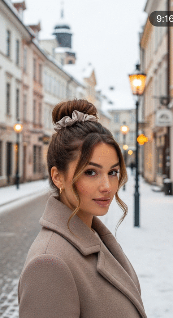 Curly High Bun