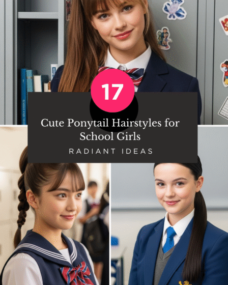 17 Cute Ponytail Hairstyles for School Girls: Radiant Ideas