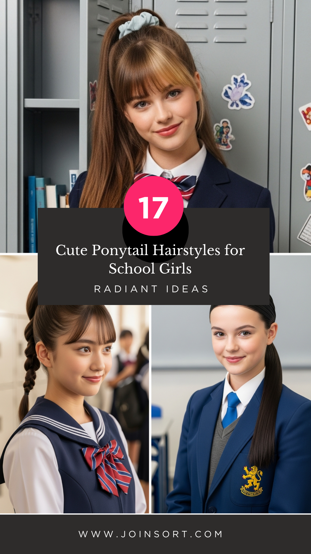 17 Cute Ponytail Hairstyles for School Girls: Radiant Ideas