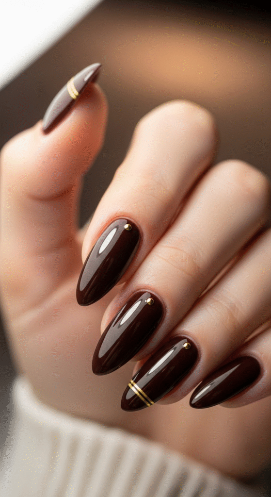 Espresso Brown Nails - Brown Nail Designs