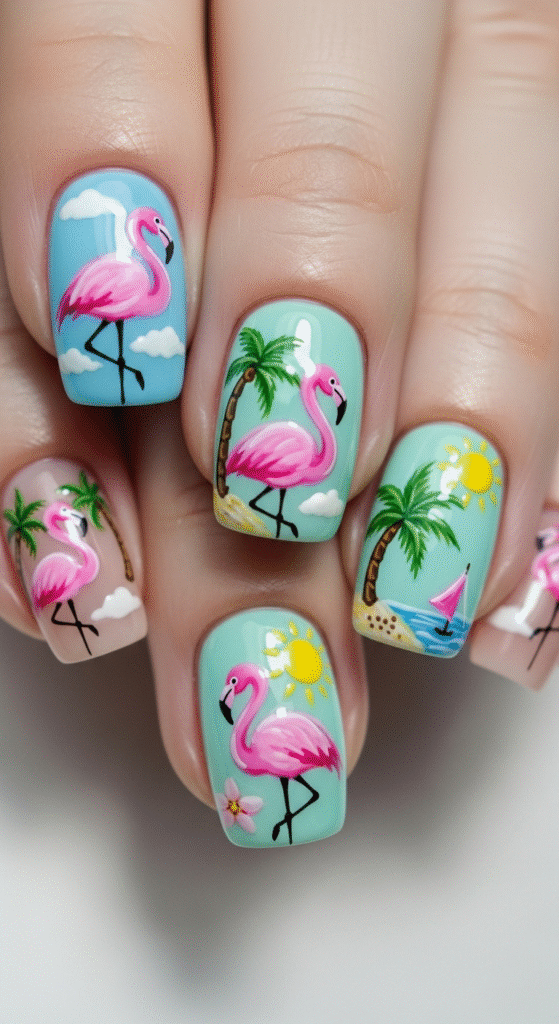 Flamingo-Inspired Art