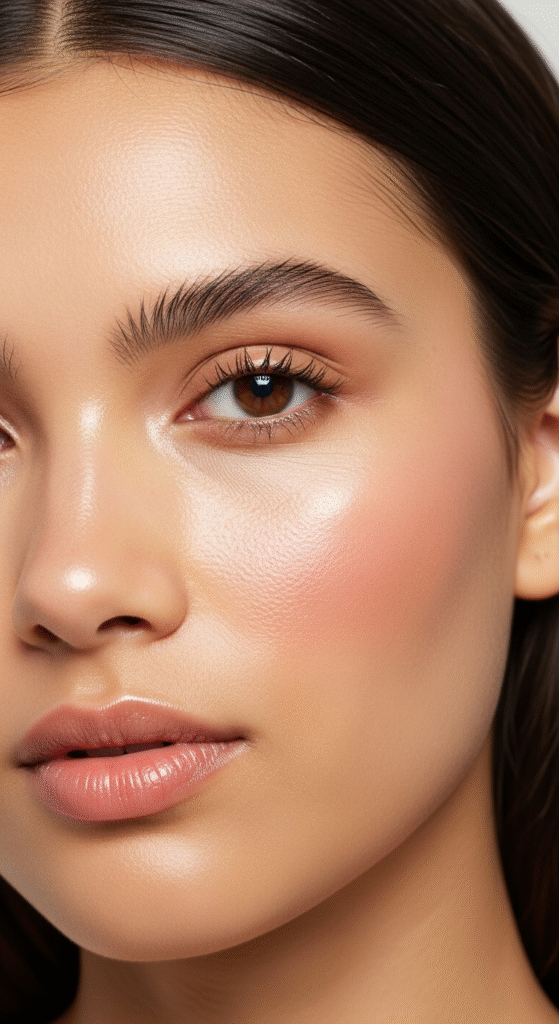 Fresh No-Makeup Glow - Makeup for Mushroom Brown Hair