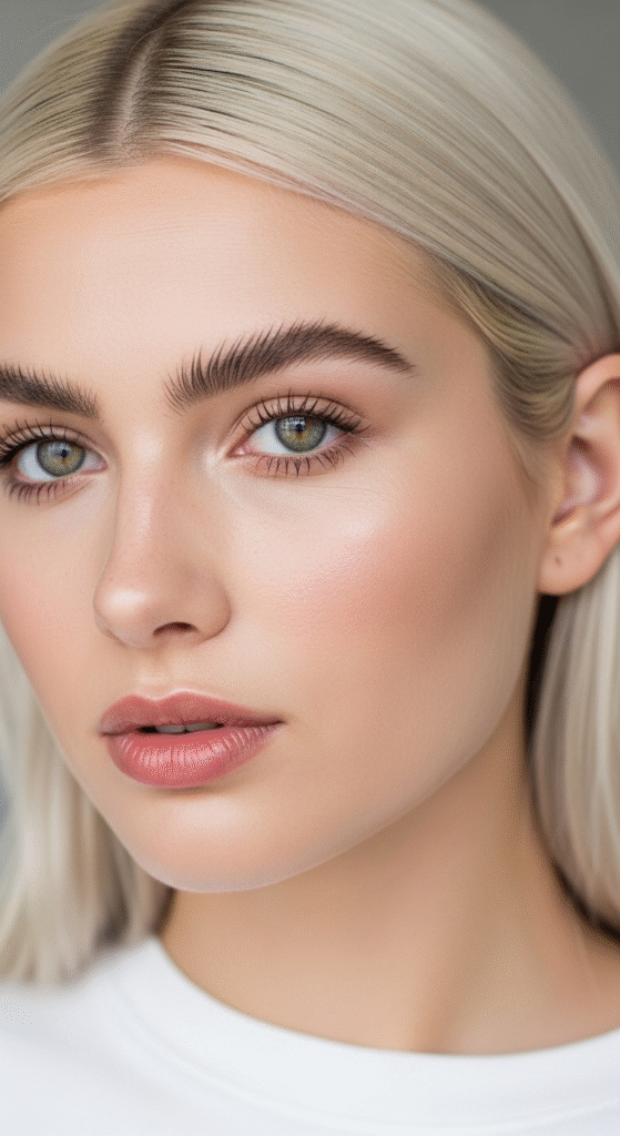 Fresh No-Makeup Makeup - Makeup Looks for Platinum Hair