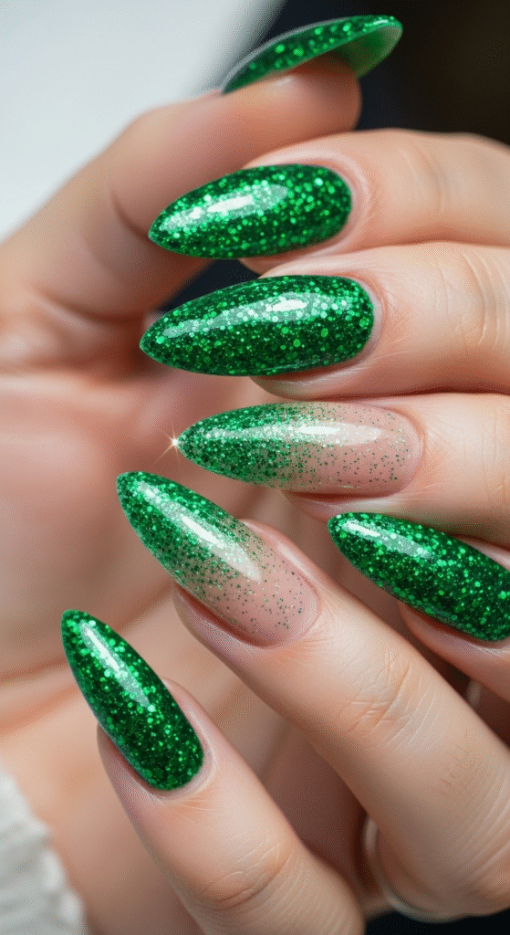 Glittery Green Glam