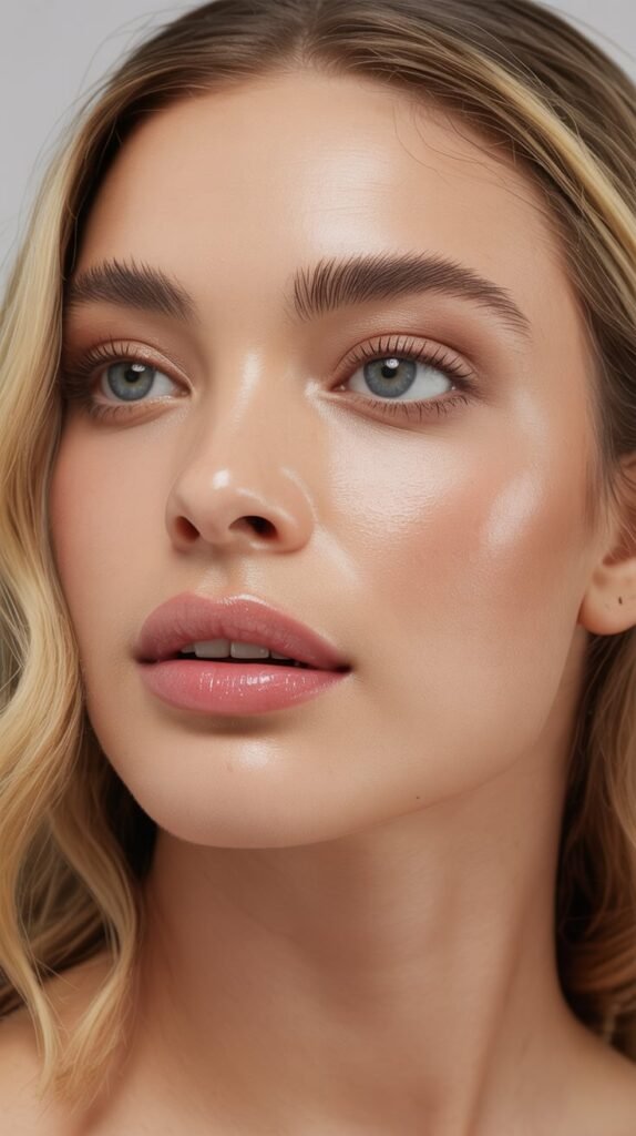 Glossy Nude Lips