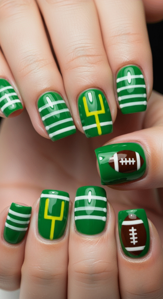 Goalpost and Field Art