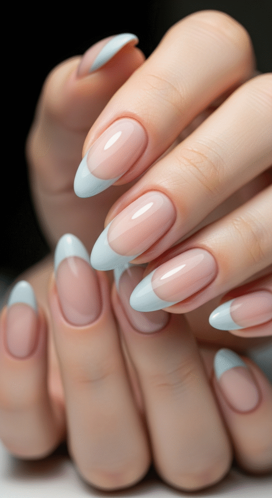 Grey French Tips