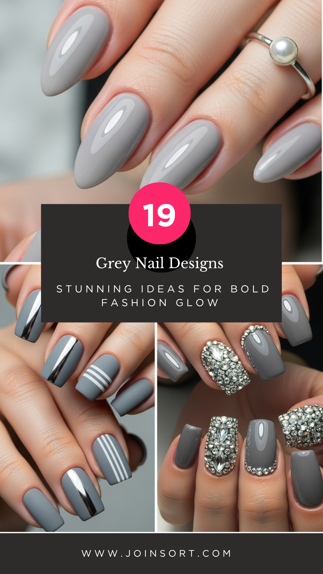Grey Nail Designs 19 Stunning Ideas for Bold Fashion Glow