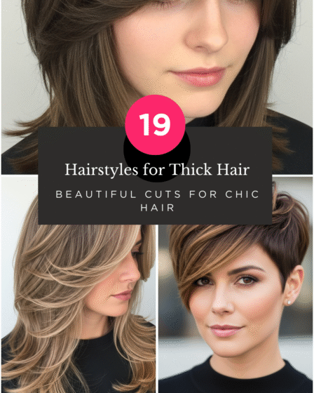 Hairstyles for Thick Hair 19 Beautiful Cuts for Chic Hair