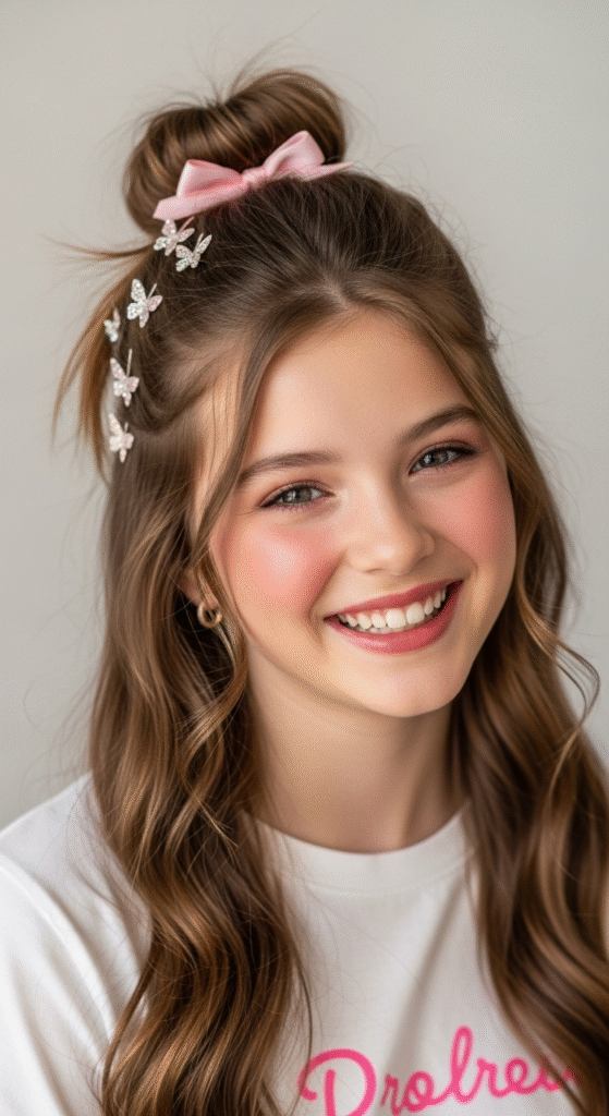 Half Up Half Down Style - Trendy Hairstyles for Teenage Girls