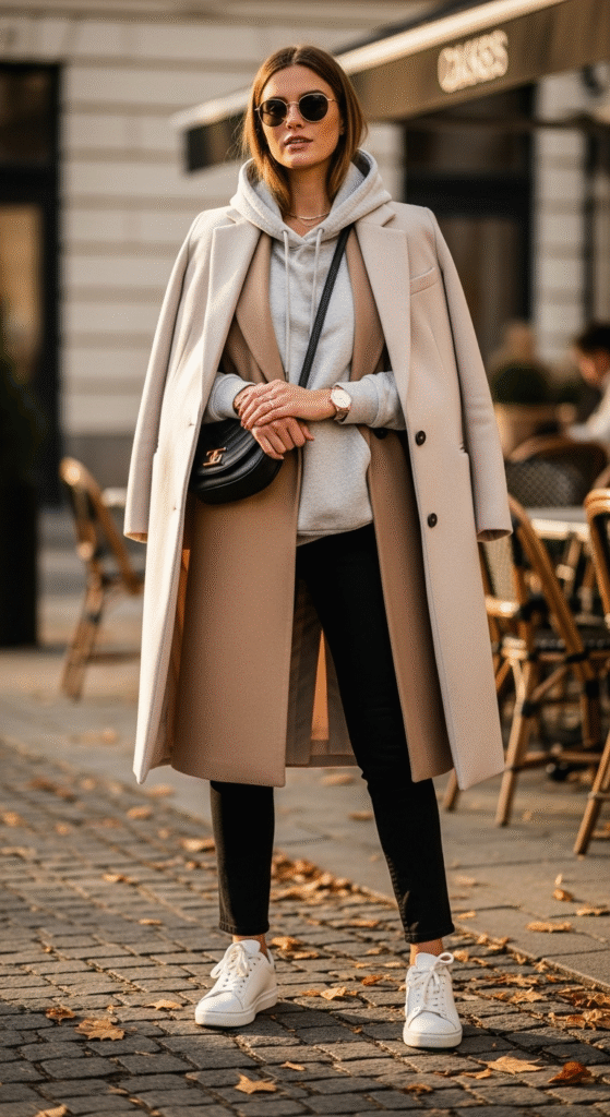 Hoodie with Tailored Coat