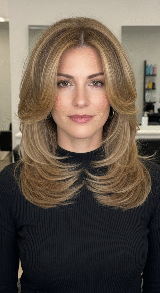 Layered Cut for Added Dimension - Long Hairstyles for Fine Hair
