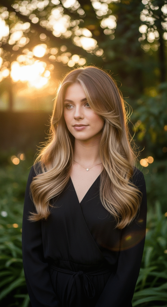 Long Hair with Face Framing Layers