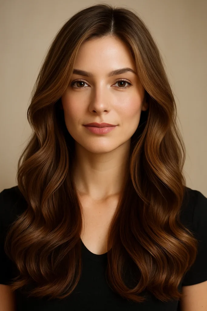Long Hair with Subtle Waves - Hairstyles for Thin Hair