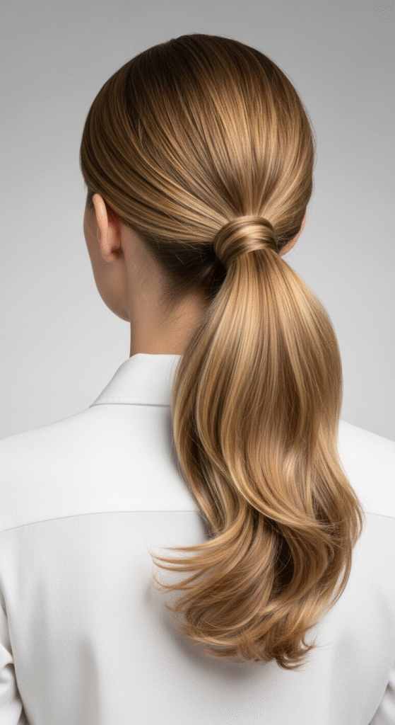 Loose Low Ponytail