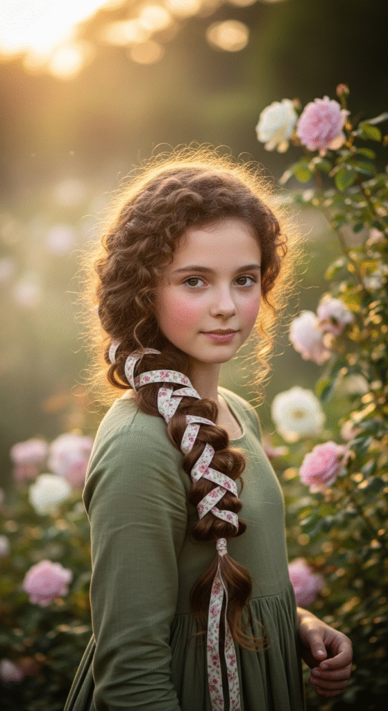 Loose Side Braid with Leave-In Cream