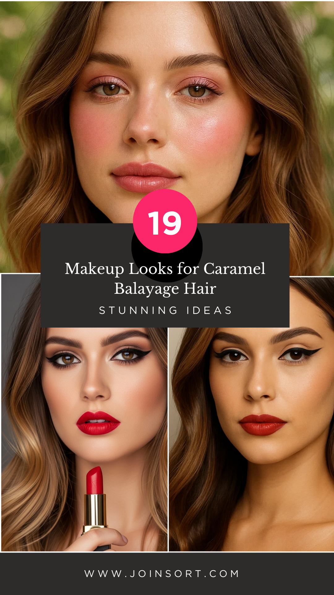 Makeup Looks for Caramel Balayage Hair: 19 Stunning Ideas