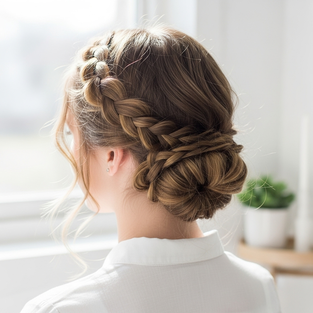 Messy Braided Updo