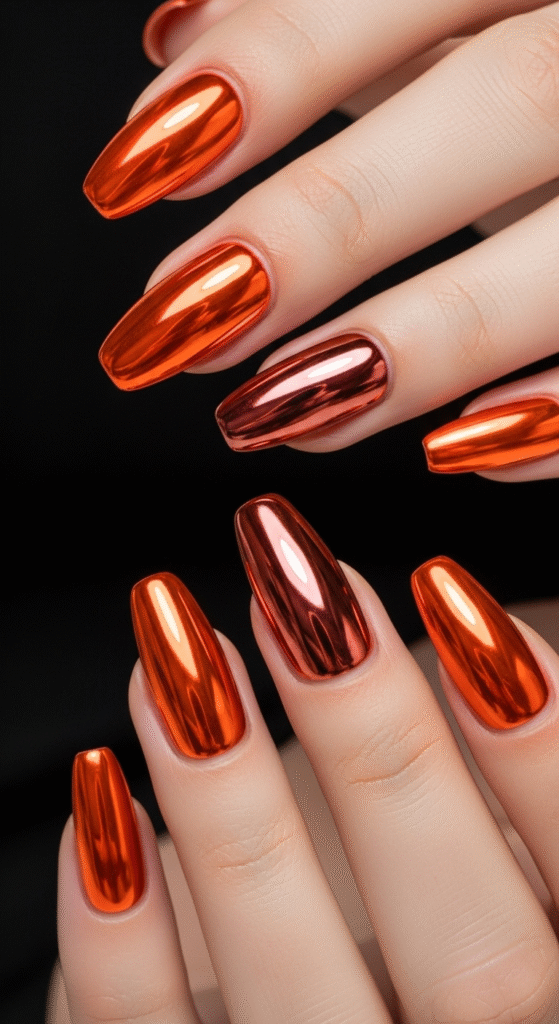 Metallic Orange Shine
