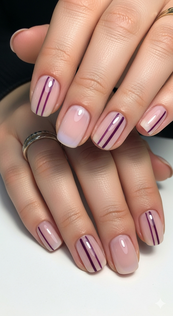 Minimalist Purple Lines