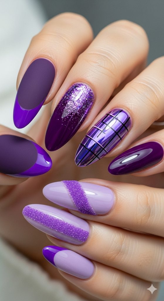 Mixed Purple Textures