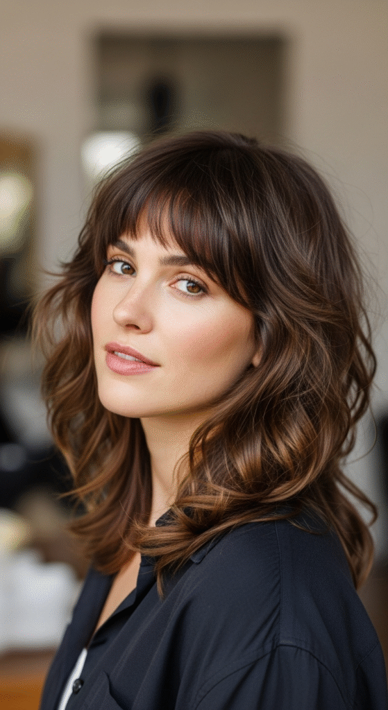 Modern Shag with Bangs