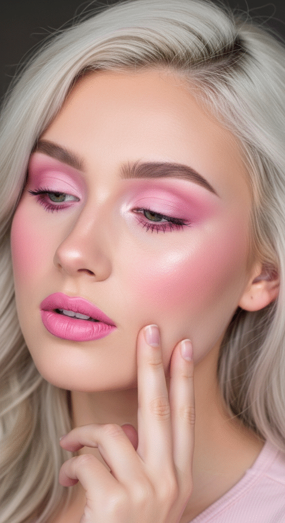 Monochromatic Pink Makeup
