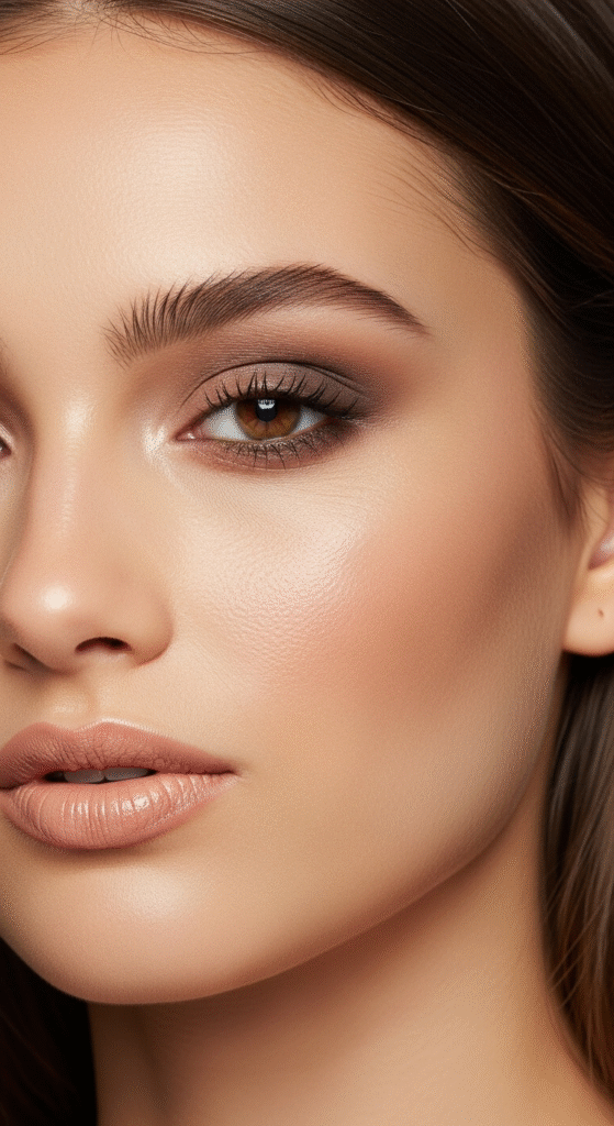 Natural Nude Glow - Makeup Looks for Ash Brown Hair