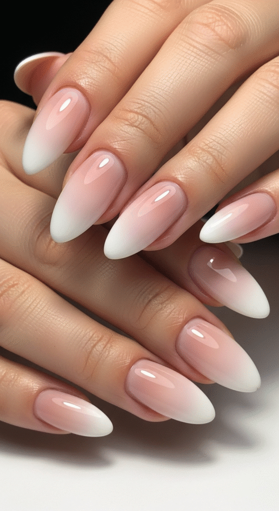 Ombre Almond Nails